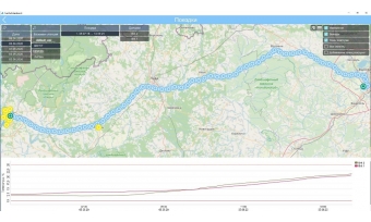 Скриншот программы мониторинга через веб приложение