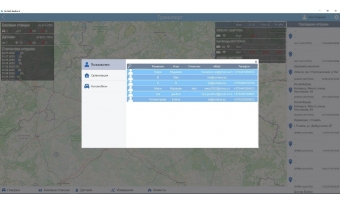 Скриншот программы мониторинга через веб приложение